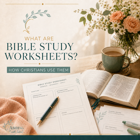 Bible Study Worksheets