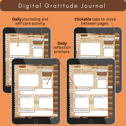Digital Gratitude Journal for GoodNotes and Notability