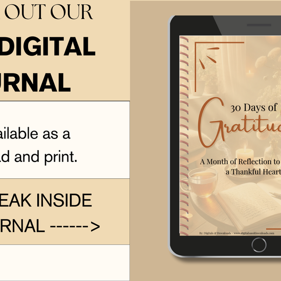 Digital Gratitude Journal for GoodNotes and Notability