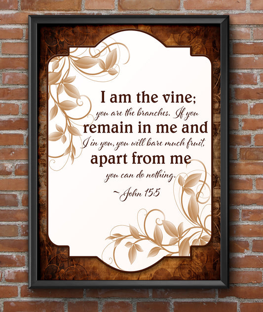 Printable Bible Scripture wall art 8x10 digital download for Christian home decor, prayer space, and faith-based encouragement