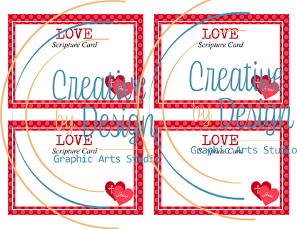 Kids Bible memory verse cards about love for Christian families and children’s ministry